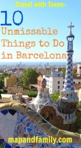 Barcelona with teens. Where to go and what to do on a family holiday in Barcelona with teenagers. #Spain #familytravel mapandfamily.com
