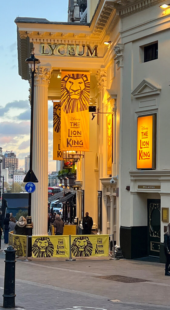 Lyceum theatre. Copyright@2024 mapandfamily.com